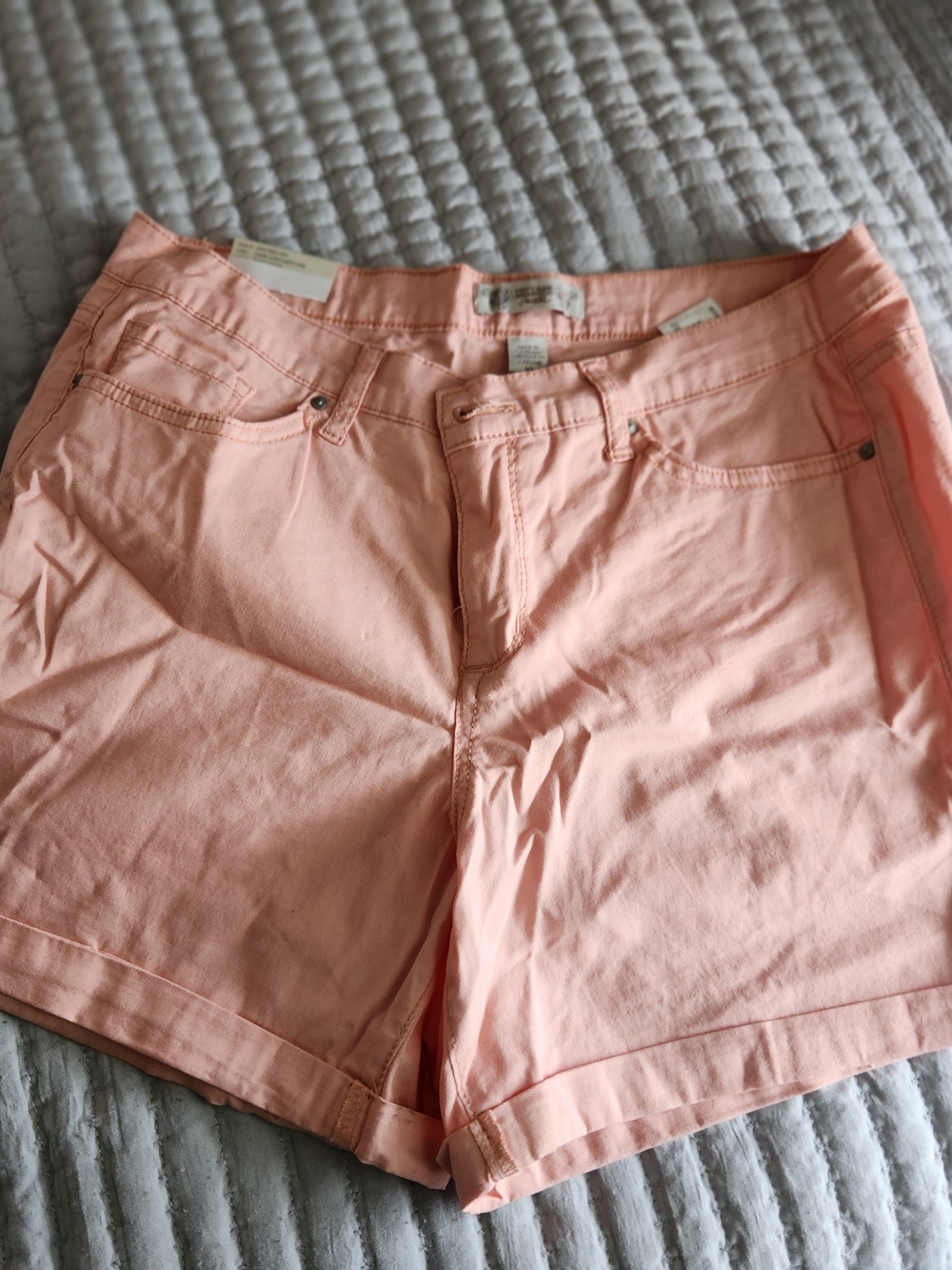 Vintage America Peach Denim Jean Shorts